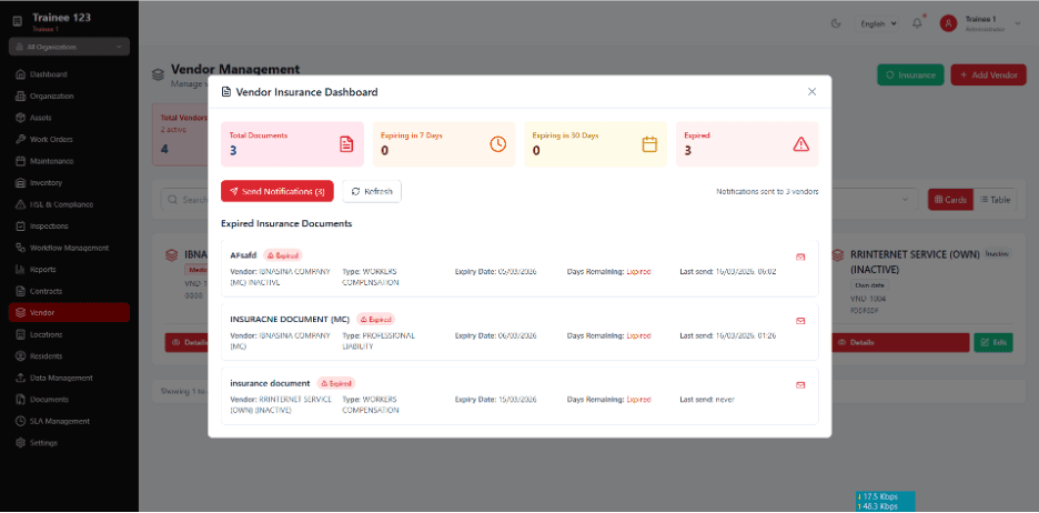 Procurement Management dashboard 2