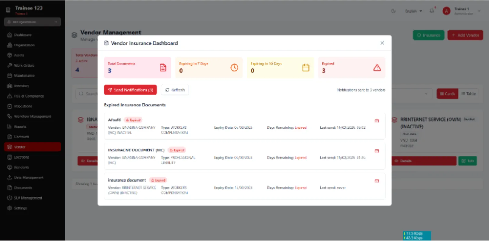 Procurement Management dashboard 2