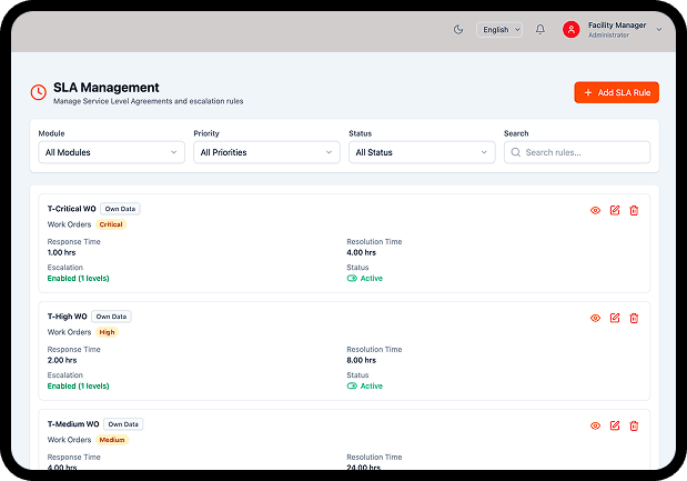 Waste Management dashboard