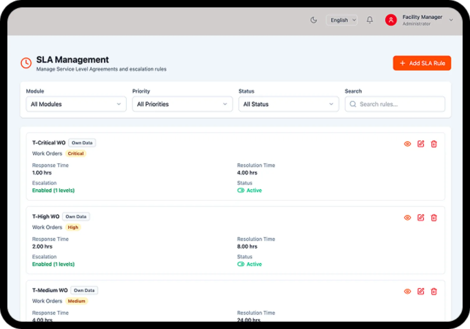 Waste Management dashboard