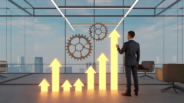 Performance review charts showing continuous improvement
